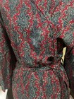 Christian Dior Monsieur Vintage Paisley Robe One Size 100  Cotton Red Blue Green