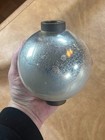 Original Silver Mercury Glass Lightning Rod Weathervane Ball 4 5 
