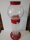 Red Spiral Gumball Machine 18  Tabletop Candy Dispenser Bank Vintage Style New