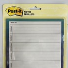 Post It Super Sticky 6 5 X 7 8 Blue Color Collection Printed Calendar