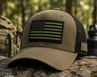 American Flag Patch Embroidered Iron-on Olive Drab Usa Us United States Quality
