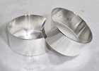 Vintage Sterling Silver Napkin Rings  Birmingham 1992  By J B Chatterley   Sons 