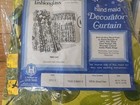 Rare Vintage Nos Green Flower Power Fiberglass Curtain Drape Valance Mcm Groovy 