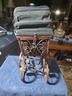 Antique Victorian Baby Doll Stroller Wicker Wood Iron Vintage Carriage