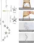 Hanging Disco Ball Decor Star Sun Catcher  35 Inch Handmade Light Reflecting Han