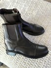 Tuffrider Women s Baroque Front Zip Paddock Boots With Metal Zipper Sz 8 Brown