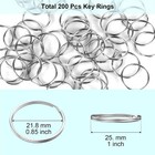 100pcs Key Rings Bulk Split Key Rings Keychain Rings And Crafts 1 Inch  25mm 