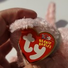 Ty Beanie Babies Carnation Pink Cat Plush Beanbag 2002 Vintage W  Hang Tag