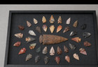    32 Pc Lot Flint Arrowhead Oregocollection Project Spear Points Knife Blade   