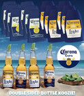 New Koozie Corona Extra Light Lot Of 12 Beer Bottle Cooler Huggie Bar Party 13b