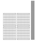 24  X 24  Nsf Black Epoxy Metal Wire Restaurant 4-shelf Kit With 72  Posts Rack
