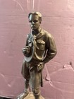 1939 Bsa Boy Scouts Of America Bronze Metal Trophy Statue 11  Tall 30s 40s