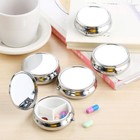5pcs 3 Lattice Round Pill Box Medicine Container Case Storage Holder Travel
