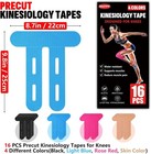 16 Pcs Kinesiology Tape For Knees  4 Colors Knee Support Tape  Precut Knee Tape