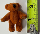 Vintage Miniature Handmade Plush Ginger Teddy Bear 2 5   