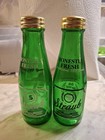 Vintage 5 5 green Glass Straub Beer Bottle Salt pepper Shakers St  Marys  Pa  