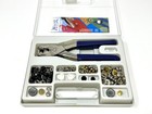 Prym Vario Plus Snap Fastener Tool Kit Complete W  Case   Assorted Snaps Eyelets