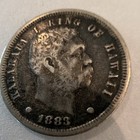 1883 Kingdom Of Hawaii Kalakaua I One Dime 10 Cents Silver Coin Km 4