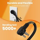 12 Outlet Long Power Strip 2100 Joules Surge Protector 6ft Power Cord wide Spa  