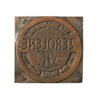 Vintage Zerolene Standard Oil Letterpress Printing Block Gas Oil Advertising
