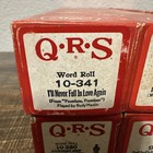Vintage Qrs Word Roll Piano Player Music Rolls Lot Of 6