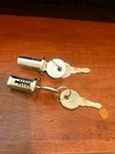  Lot Of 2 Lock   Key Acorn Oak Northwestern Eagle Gumball Machine Candy Vending 