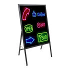 Led Message Writing Board Illuminated Erasable Lighted Chalkboard Menu Sign New