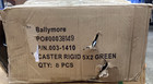 Ballymore 003-1410 5  X 2  Green Rigid Casters Set Of 4 W  Assembly Kit New