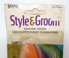 Vintage Nylon Hair Brush 1970s Sekine Style N Groom Orange Comb Set Nos