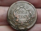 1857 Braided Hair Large Cent Penny- Small Date  Vf xf Details