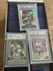 Huge 2 Row Sports Card Collection Auto Hof  Prizm Patch Rc   More Lot