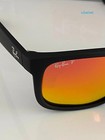 Ray ban rb4165 622 6q 54-16 Justin Red Polarized Lens Sunglasses - Matte Black