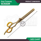 Hair Cutting Thinning Scissors 6 5  Hairdressing Salon Shears Gold German Grade
