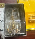 Vintage Dollhouse Miniature Electric Lamps     Brass Chandelier   Wall Light     12v