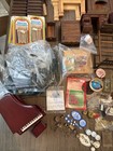 Huge Vintage Dollhouse Furniture Lot 1 12     Wood  Porcelain  Upholstered     100 