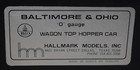Hallmark Models Brass Baltimore   Ohio B o Wagon Top Hopper Car Original Box - O