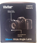 Vivitar Professional Wide Angle macro Lens 58mm Hd 62mm Filter Compatible
