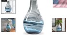 Watertight Handmade Glass Vase  Stunning Coastal Decor For Floral Arrangements