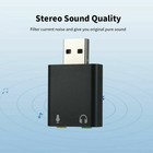 Usb Sound Card Adapter For Pc   Laptop - External Stereo Audio Converter