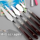 5 Stainless Steel Palette Knife Set Artist Painting Spatulas Oil Acrylic Art