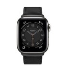 Hermes Apple Watch Series 6 44mm Space Black Stainless Steel Case Noir Cel
