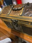 Vintage Wooden Storage Box Small Wood Treasure Chest Case Portable Decorative