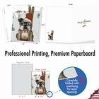 20 Assorted Christmas Notecards W  Envelopes  10 Designs  2 Each  Ski Dogs