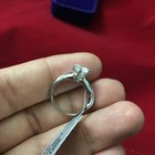 2 Ct Round Cut Moissanite Solitaire Engagement Ring 14k White Gold Enhanced