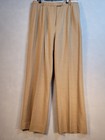 Pendleton Vtg Women   s Plus 14w Beige Tweed Pleated Straight Leg Dress Pants