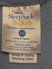 Halo Baby Big Kids Sleep Sack 2-3 Years Blue Fleece Truck