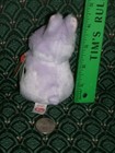 Ty Basket Beanie   April   The 4  Purple Rabbit   Large Eyes   Mwmt   Retired