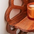 Antique Look Wall Shelf Wood Carving Corner Flower Wall Bracket Hanging Handmade