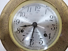 Vintage-seth Thomas Brass Cased Ships Bell Clock