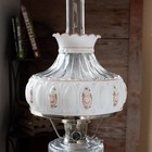 Aladdin Glass Oil Lamp Shade  10 Inch Base Fits Aladdin Non-electric Fuel Lamps